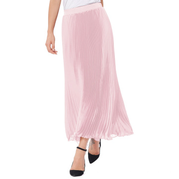 Kate Kasin Womens Retro Vintage Light Pink Été Plissé Maxi Long Jupe 40 &quot;KK000614-2